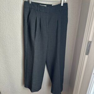 WHBM, high rise, Grey dress pants, wide leg, 6